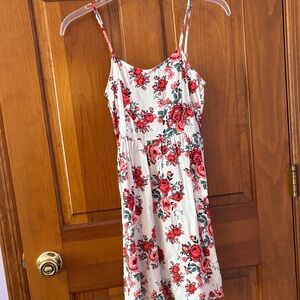 H&M Floral Dress - Red and White